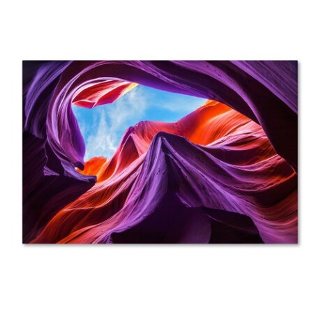 Trademark Fine Art Nanouk El Gamal 'Magical Lower Antelope Canyon' Canvas Art, 12x19 1X02392-C1219GG